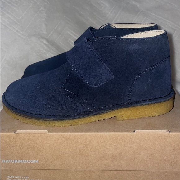 NWT NATURINO CHOCO Suede Desert Boots in Blue - Picture 13 of 15